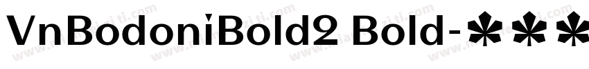VnBodoniBold2 Bold字体转换